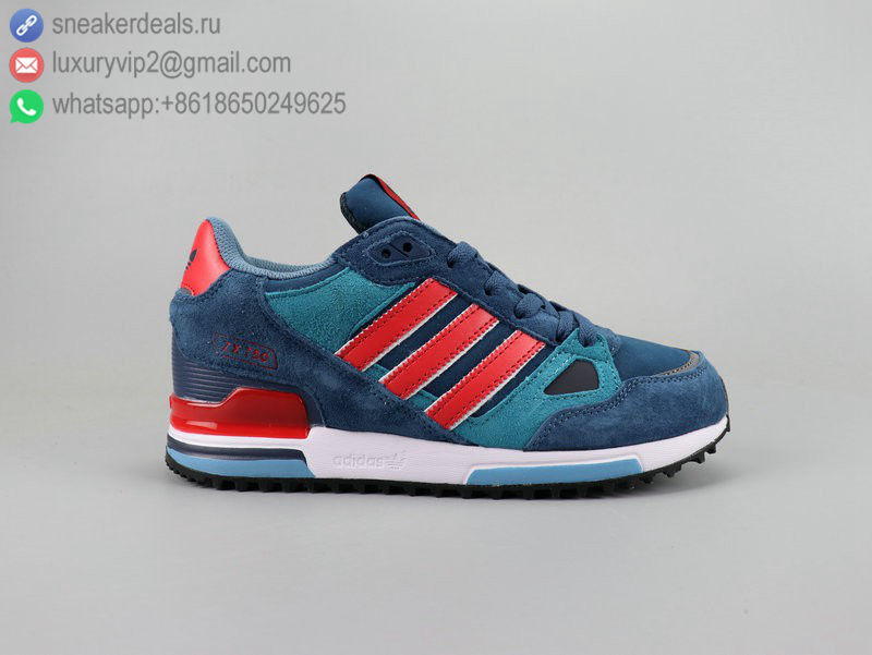 ADIDAS ZX750 RETRO BLUE RED UNISEX RUNNING SHOES